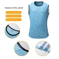 thumbnail image 5 of Bovxnpu Men's Clothing Set 2 Piece Outfits Tracksuit Sleeveless Crew Neck Men's Casual Button Shirt Pants Set, 5 of 8