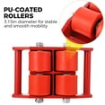 thumbnail image 4 of EDTara 4 Pcs Machinerie Industrielle Dolly, 6Ton Dolly en Acier Carbone Robuste avec Rotation à 360° et 4 Roues en Pu, Idéal pour Ateliers, Entrepôts, 4 of 9