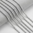 thumbnail image 6 of YOUNGYUE Silver plated Box Chain Necklace, Classic Minimalist Chain Jewelry, Unisex 16‑28 Inch, 6 of 6