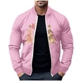 thumbnail image 2 of LOVZFMLL Jackets for Men Pullover Sweater Stand Collar Elastic Solid Color Half Sweater For Men Stand-up Collar Sweater, 2 of 5