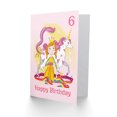 thumbnail image 2 of Unicorn Princess Magic 6th Birthday Greetings Card Plus Envelope Blank inside, 2 of 3