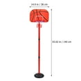 thumbnail image 3 of 1 Set Basketball Game Toy with Rectangular Overall Frame for Indoor Play, 3 of 8