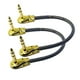 thumbnail image 1 of Cable TRS Stereo de Guitarra WJSTN Perfil Bajo ángulo Recto 1/4 pulgadas, Negro, Paquete de 2 Unidad, 1 of 5