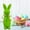 B, variant on Easter Decorations Flocked Bunnies 8.66 Inch Flocking Rabbit, Bow Tie Figurine Tabletop Ornament for Spring Home Office Table Decor, Easter Centerpieces and Party Supplies Decoration
