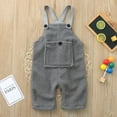 thumbnail image 2 of EnJoCho Girls Furry Jumpsuit Pants Toddler Kids Baby Girl Boys Solid Flannel Suspender Pants Overalls Warm Winter Clothes, 2 of 8