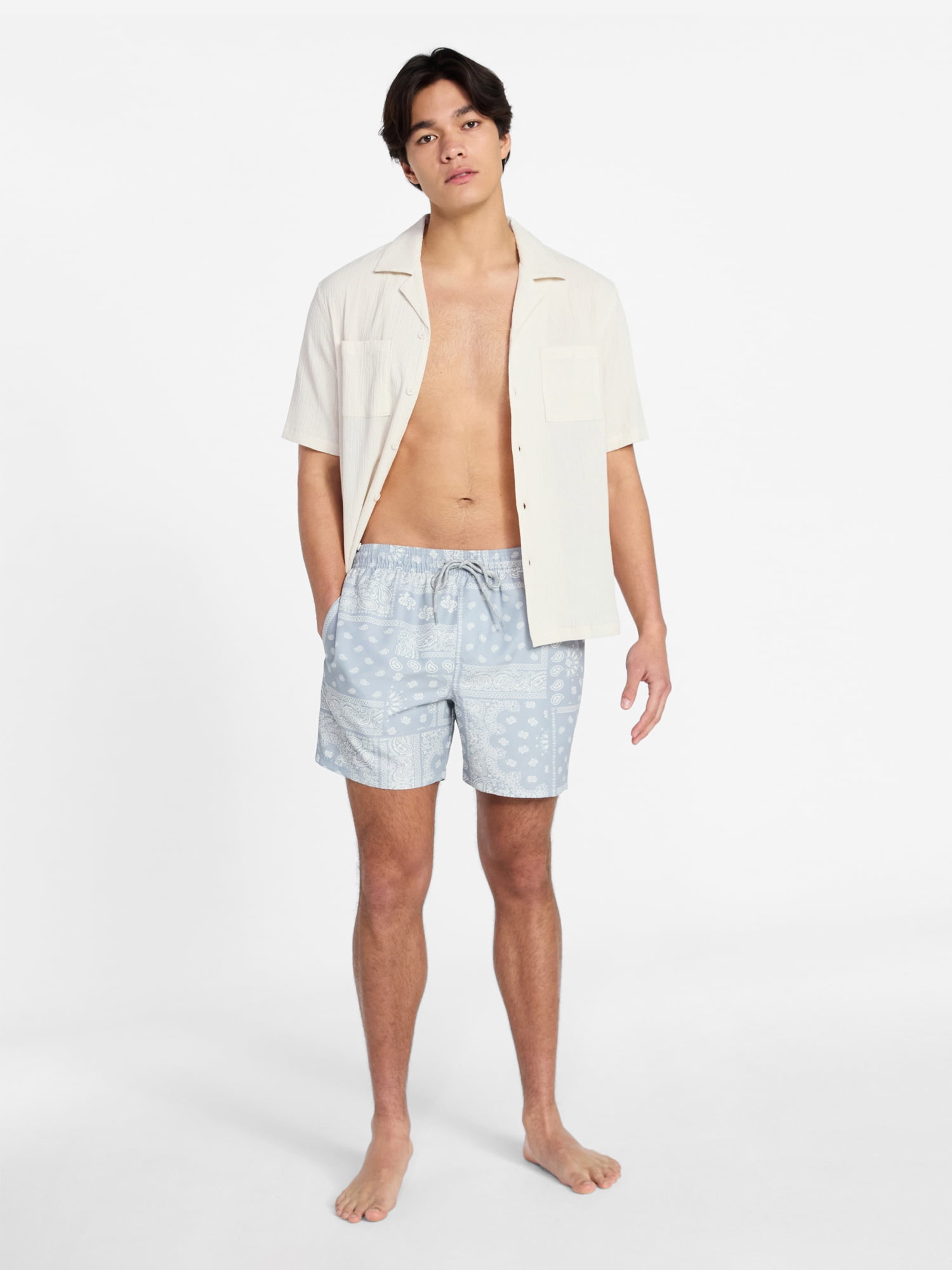 No Boundaries Swim Trunks, 5" Inseam, Men's S-5XL