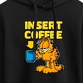 thumbnail image 3 of Garfield - Coffee - Juniors Cropped Pullover Hoodie, 3 of 5