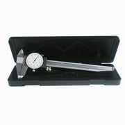 findmall 6" Dial Caliper 0.001 Stainless Steel Shockproof 4-Way Measurement with Plastic Case