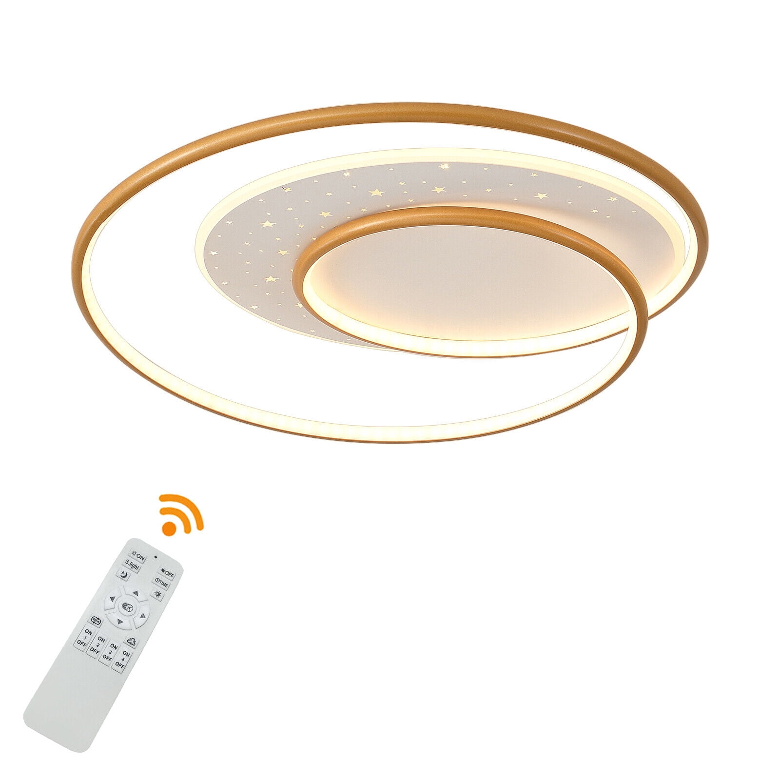 LED Cloud Ceiling Light For Kids Room - 26W, 3000-6500K Dimmable With Remote & Nightlight, 19.68 Inch