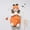Orange, variant on Zecgelong Baby Pumpkin Romper with Hat Bodysuit Playsuit Fall Party Outfit Orange Size 0-18M