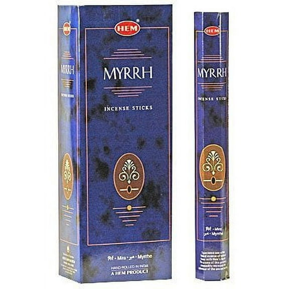 Myrrh - Box of Six 20 Gram Tubes - HEM Incense