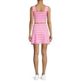 thumbnail image 3 of Madden NYC Women's Tank Top With Chain Belt Skirt Set, 3 of 5