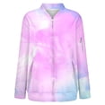 thumbnail image 4 of Vinsonshop Bomber Jackets for Women Zip Up Jackets for Women Outerwear for Women Business Casual Jackets for Women Womens Coats and Jackets Womens Jackets Dressy Casual Outerwear Pink XXL, 4 of 7