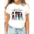 thumbnail image 1 of Grils Trip Graphic Solid T-Shirt, Crew Neck Short Sleeve Casual Top For Summer & Spring, Women's Clothing Tee For Adult, Men, Women, Teen, Teenager, Adolescent, Youth, 1 of 6