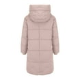 thumbnail image 5 of iOPQO Long Puffer Coat Women Long Winter Coats for Women Parkas for Women Zip Jacket Women Hooded Jacket Women Warm Clothes for Women Warm Coats for Women Light Gray 3XL, 5 of 5