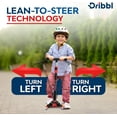 thumbnail image 4 of Dribbl Trottinette pour Enfants à 3 Roues - Technologie de Direction par Inclinaison, Guidon Réglable en Hauteur, Plateau Antidérapant, Trottinette pour Garçons et Filles de 2 Ans et Plus, Approuvée par la Sécurité des Enfants, Supporte jusqu'à 165 lbs, Noir et Rouge, 4 of 6