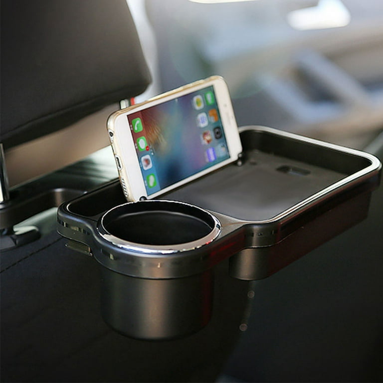 Car Cup Holder Back Seat Drink Food Tray Auto Travel Table Stand Desk  Folding US