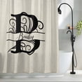 thumbnail image 2 of Letter B Waterproof Shower Curtain, 48"x72" Washable Polyester Fabric Shower Curtains for Bathroom, Monogram Words Decorative Bathtub Curtain Sets with Hooks, 2 of 9