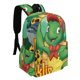 thumbnail image 2 of Franklin-theme Backpack, Campus style schoolbag Bookbag with Adjustable Shoulder Straps And Large Zip Compartment, Unisex Travel Bags.42x30x15cm, 2 of 6