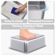 thumbnail image 5 of Caja de arena para gatos Holintan de acero inoxidable, grande, 20 x 35 x 15 cm, 5 of 6
