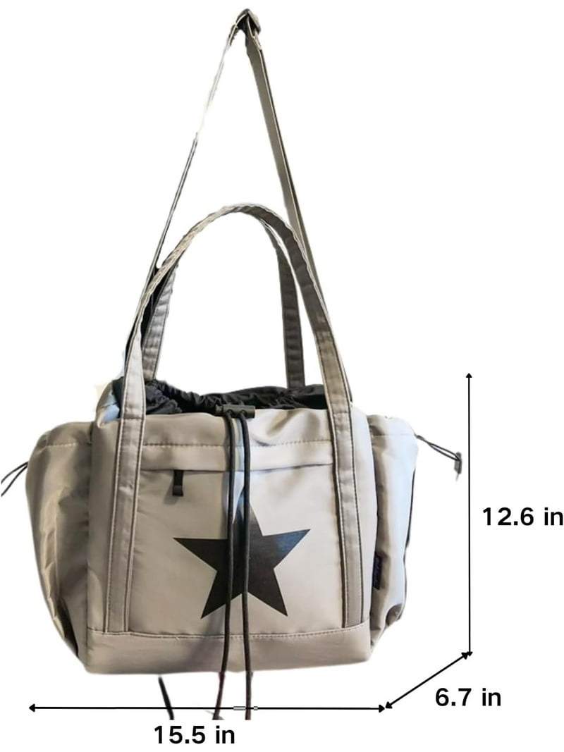Star Messenger Bag, Vintage Star Tote Bag Y2K, Cute