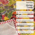 thumbnail image 5 of FINGERCRAFT Kitchen Towels, 100% Natural Cotton Waffle, Set of 6 Multi-Purpose Kitchen Cloth Very Soft Highly Absorbent Tea Towels for Home and Kitchen 20in X 30in Vintage Floral, 5 of 8