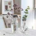 thumbnail image 3 of Farfi Simple Design Vase Versatile Home Decor Flower Vase Decorative Transparent Vase for Wedding (Type 2), 3 of 13