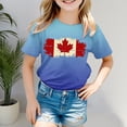 thumbnail image 2 of Hauts et Chemises pour Filles, T-Shirt Basique à Manches Courtes Col Rond pour Filles - Coupe Décontractée d'Été Style Boyfriend, 2 of 4