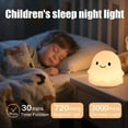 thumbnail image 6 of Halloween Ghost Night Light YZEGDCH Halloween Decorations Kids Halloween Gifts Halloween Savings, Squishy Silicone, Dimmable, Rechargeable, 30-Min Timer, Bedroom Nursery Bedside, Room Decor, 6 of 8