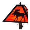thumbnail image 4 of Meyda 187276 24 in. Lone Moose Table Lamp - Black, Ruby & Coral, 4 of 6