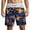 blue stripe Fake Briefs palm tree pattern, variant on Briefs Board Shorts Funny Swim Trunks for Men Boardshorts 3d Graphic Hawaii Beach Shorts Summer Fun Gift