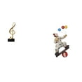 thumbnail image 1 of Escultura de nota musical de armoniosa, figura musical de resina, adorno creativo de mesa, centro de mesa para escritorio, chimenea, armario, c, 1 of 8