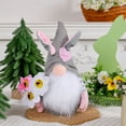 thumbnail image 3 of Easter Gnomes Decorations, Easter Bunny Gnomes Spring Tomte Nisse Rabbit Plush Gnomes Scandinavian Faceless Dwarf Handmade Elf Gift for Table Ornament Home Decor, 3 of 6
