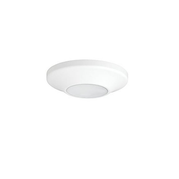 Progress Lighting 1-Light 5.63-in Matte White Indoor/Outdoor Integrated LED Flush Mount Light