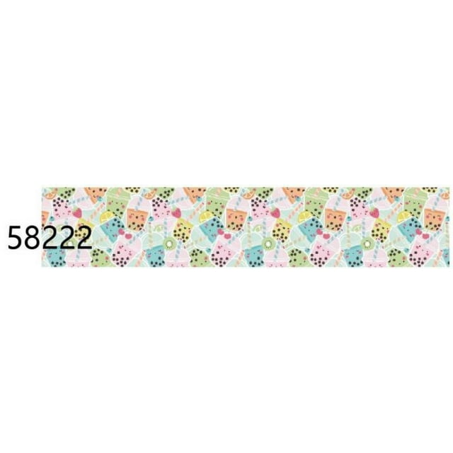 10Yards Summer Hair Bow Ribbon Printed Grosgrain Ribbon for Crafts DIY Gift Packing Sewing Accessories Gifts Decorative Tape Jiayi