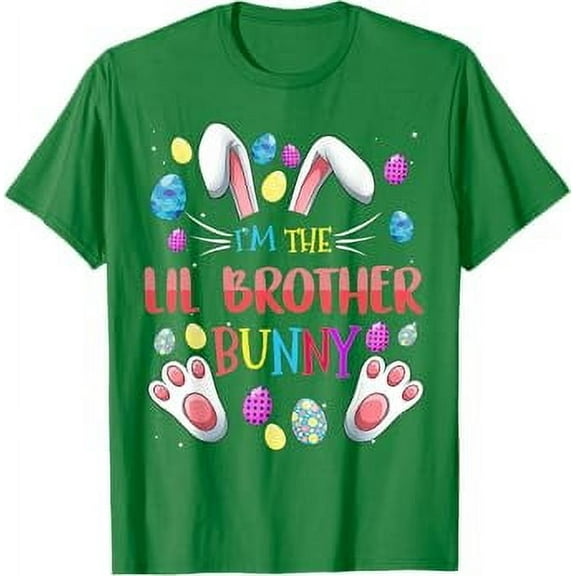 I'm the Lil brother Mom Bunny Matching Family Easter Party T-Shirt