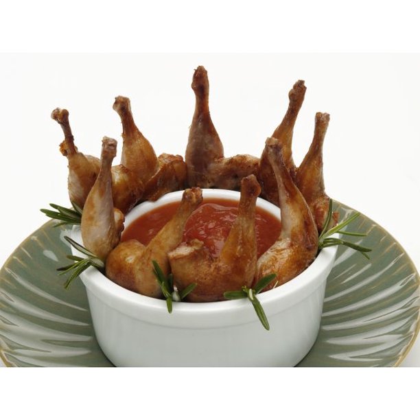 Manchester Farms Marinated Quail Leg 300 per case.