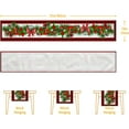 thumbnail image 4 of Red and Black Buffalo Check Plaid Christmas Table Runner Long Seasonal Winter Christmas Xmas Holiday Farmhouse Style Linen Decoration 13x72 Inch, 4 of 8