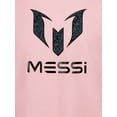 thumbnail image 3 of Messi Girl's Athletic Short Sleeve Cropped Graphic T-Shirt, Sizes 4-16, 3 of 3