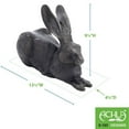 thumbnail image 5 of Achla Designs Figurine de Lapin Décorative pour Pelouse Extérieure, Charbon, 5 of 5