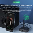 thumbnail image 2 of Adaptador de Audio Bluetooth 5.3 Transmisor Receptor 2 en 1 Reproduce Música Estéreo Inalámbrica con Entrada AUX de 3,5 mm Batería de 300 MAh, 2 of 5