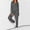 Dark Gray, variant on Sets For Women Zip Up Hoodie Jogger Set Soft Cotton Casual Two Piece Track Suit Pink XXL
