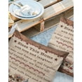thumbnail image 2 of Pack of 2 Outdoor Pillow Covers, American Country Star Bless This Home Berries Wooden Board Waterproof Square Throw Pillowcase Cushion Decorative Pillow Covers for Couch Patio Tent, 18x18 in, 2 of 6