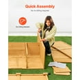 thumbnail image 6 of KFFKFF Exterior Storage Unit, Spacious Wood-Based Outdoor Storage Facility with Weatherproof Top and Sturdy Metallic Structure, Shelving & Grounding, Dimensions: 55"x67.5", 6 of 9