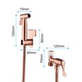 thumbnail image 4 of Bidet Sprayer for Toilet, Handheld Cloth Sprayer, Bathroom Sprayer Kit Spray Attachment with Hose, Stainless Steel Easy Install Great Water Pressure for Bathing Pets, Feminine Hygiene, 4 of 10