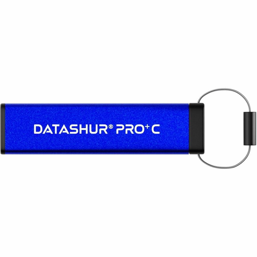 iStorage datAshur PRO+C 512GB | FIPS 140-3 Level 3 Certified | Secure USB Type-C Hardware Encrypted Drive | PIN protected | Type C-A adapter included - TAA Compliant - 512 GB - USB 3.2 (Gen 1) Type...