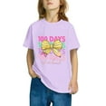 thumbnail image 4 of Frwgonr Boys Girls Graphic Tees Purple Kids 100th Day of School T-Shirt Celebration Top 3-14, 4 of 5