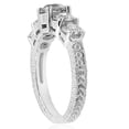 thumbnail image 2 of Pompeii Vintage 2 1/2 cttw Graduated Diamond Engagement 14K White Gold Ring  (G/H,I1), 2 of 5