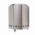 thumbnail image 6 of BIMZUC Smokeless Fire Pit Portable Small Stainless Steel Outdoor Camping Wood Burning Fire Bowl for Patio Backyard Bonfire Cooking Picnic 8.66 Inches / 22 cm Tabletop Fireplace, 6 of 9