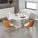 thumbnail image 4 of Small Apartmen Dining Table Round Center Nordic White Coffee Tables Chairs Organizer Muebles Living Room Furniture My Lux Decor Round, 4 of 16